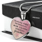 Gift for Grandma Heart Charm Necklace