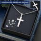 Cross Pendant Necklace with Engraving Option