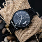 Black Chronograph Watch | Personalized Engraving