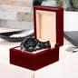 Black Chronograph Watch | Personalized Engraving