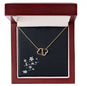 Everlasting Love Hearts Gold Pendant with Diamonds Necklace