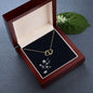 Everlasting Love Hearts Gold Pendant with Diamonds Necklace