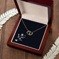 Everlasting Love Hearts Gold Pendant with Diamonds Necklace