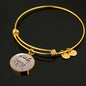 Cat Mama Charm with Adjustable Bangle Bracelet