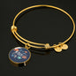 "Ocean Child" Charm with Adjustable Bangle Bracelet