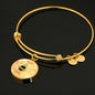"Bee Zen" Charm with Adjustable Bangle Bracelet