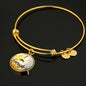 "I Am Enough" Charm with Bangle Bracelet