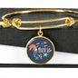 "Ocean Child" Charm with Adjustable Bangle Bracelet