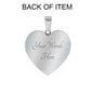 "Peace, Love" Religions Heart Charm with Adjustable Bangle Bracelet