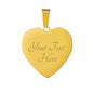 "Peace, Love" Religions Heart Charm with Adjustable Bangle Bracelet