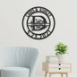 Family Name - Split Letter - Custom Metal Art Hanging