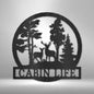 Cabin Life Metal Wall Art | Outdoor or Indoor Sign