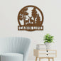 Cabin Life Metal Wall Art | Outdoor or Indoor Sign