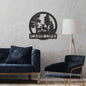Cabin Life Metal Wall Art | Outdoor or Indoor Sign