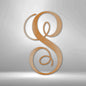 Initial Monogram | Metal Wall Art | Indoor or Outdoor Wall Hanging
