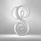 Initial Monogram | Metal Wall Art | Indoor or Outdoor Wall Hanging