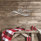 Infinity Couples Name Metal Sign | Indoor or Outdoor Wall Hanging Art | Wedding Gift
