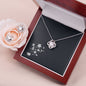 Love Knot Diamond Pendant & Earring Set