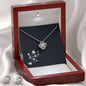 Love Knot Diamond Pendant & Earring Set