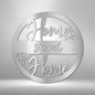 Home Sweet Home Metal Art Wall Hanging | Indoor or Outdoor