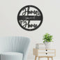 Home Sweet Home Metal Art Wall Hanging | Indoor or Outdoor