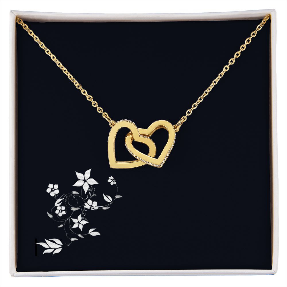 Interlocking Never-Ending Love Hearts Pendant Necklace