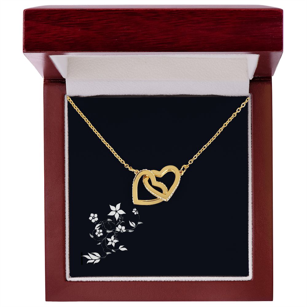 Interlocking Never-Ending Love Hearts Pendant Necklace