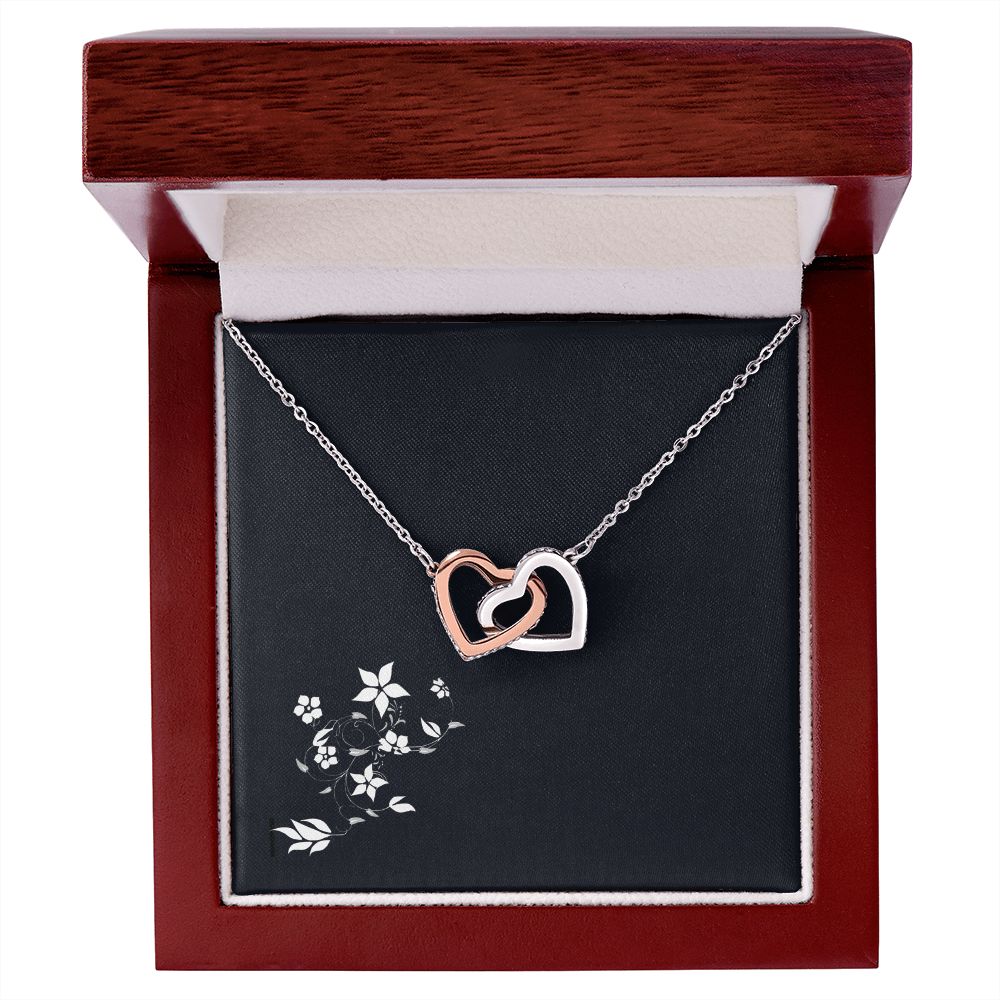 Interlocking Never-Ending Love Hearts Pendant Necklace