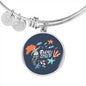 "Ocean Child" Charm with Adjustable Bangle Bracelet