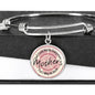 God Could Not Be Everywhere, That's Why He Made Mothers Charm Bangle Bracelet