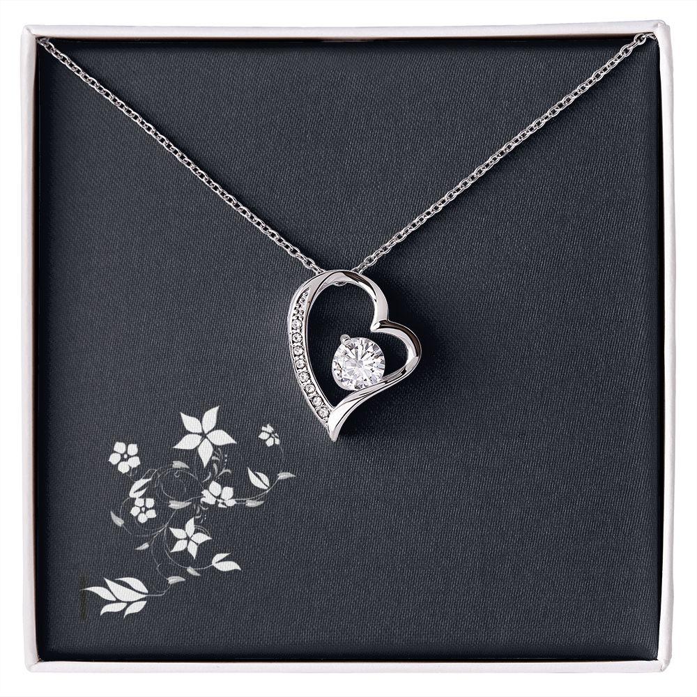 Forever Love Diamond Heart Pendant Necklace