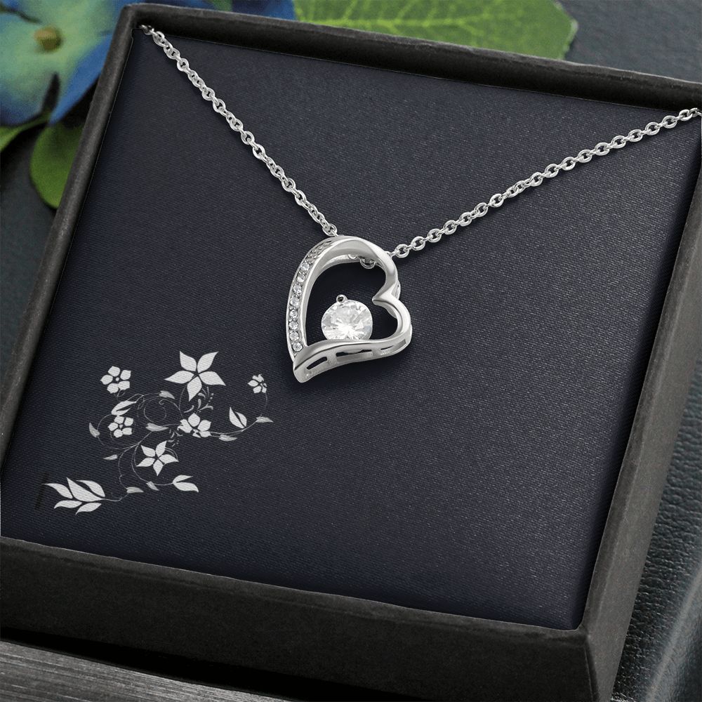 Forever Love Diamond Heart Pendant Necklace