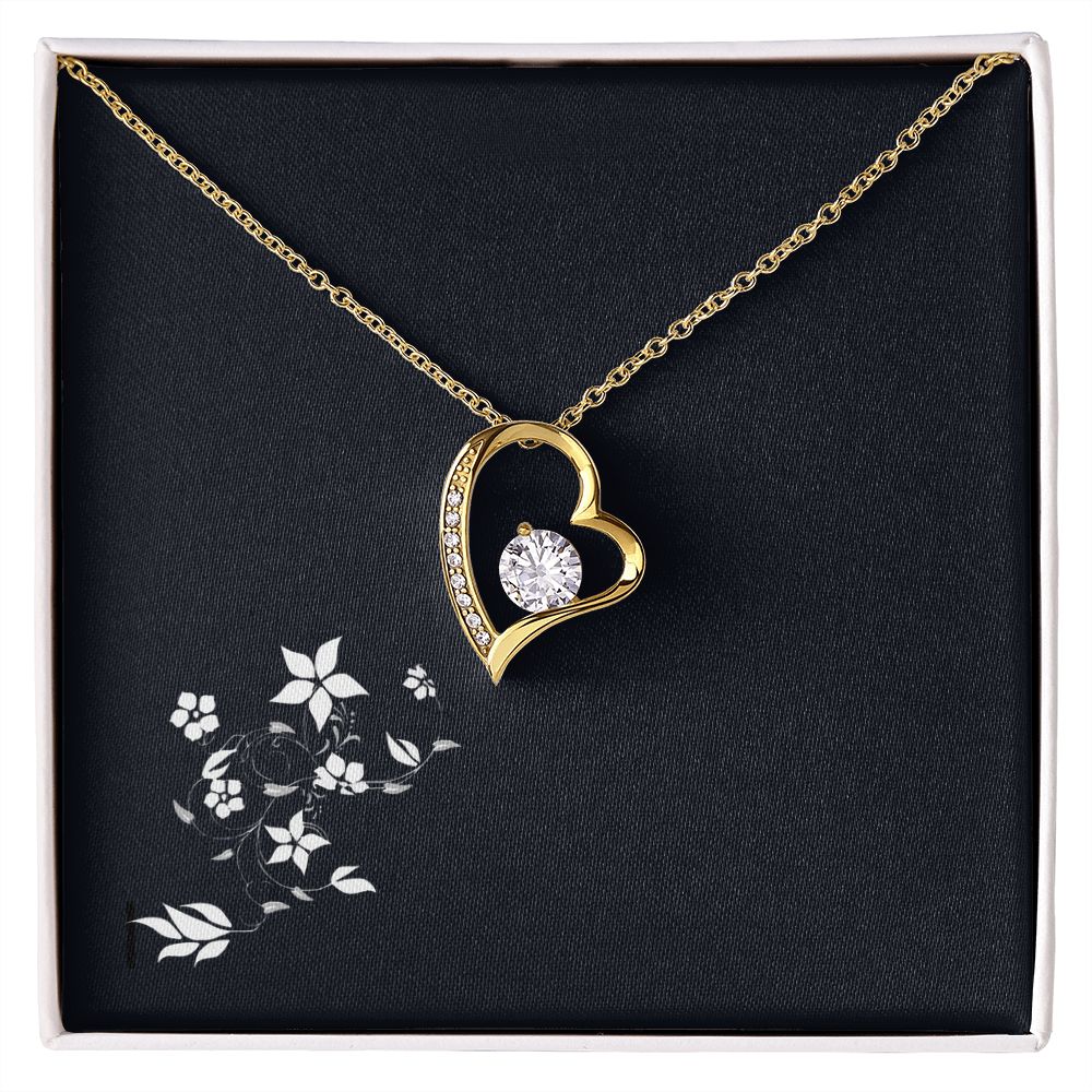 Forever Love Diamond Heart Pendant Necklace