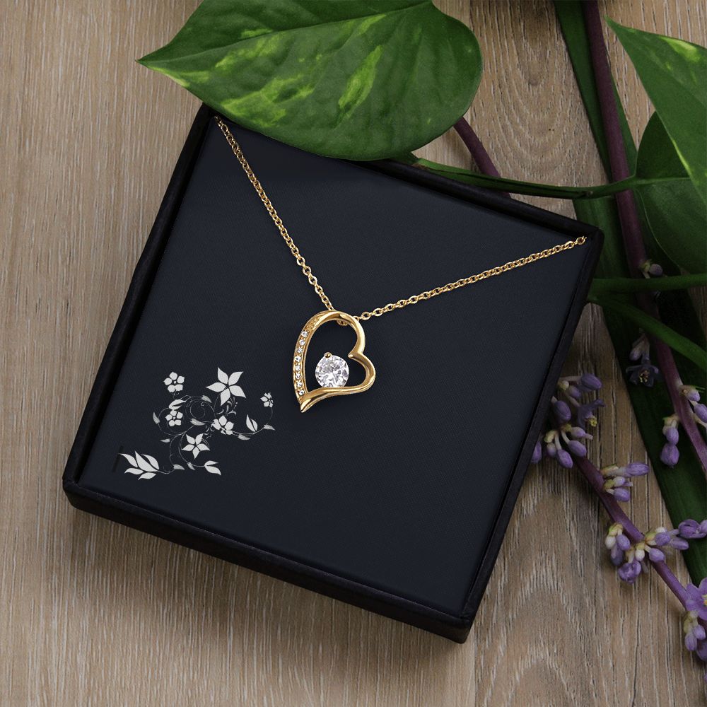 Forever Love Diamond Heart Pendant Necklace