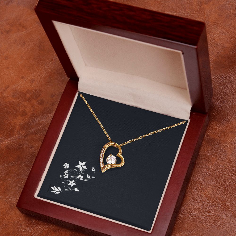 Forever Love Diamond Heart Pendant Necklace