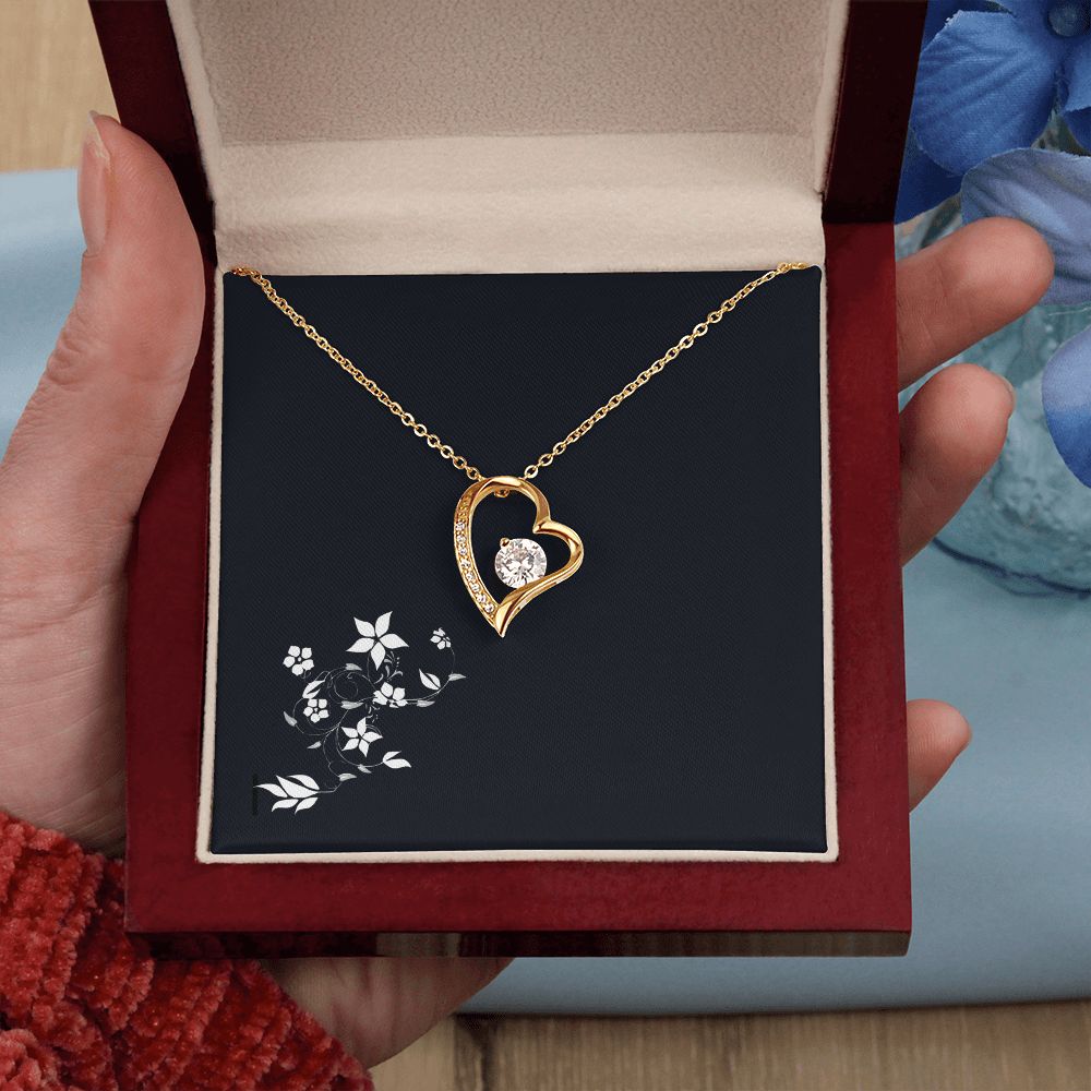 Forever Love Diamond Heart Pendant Necklace