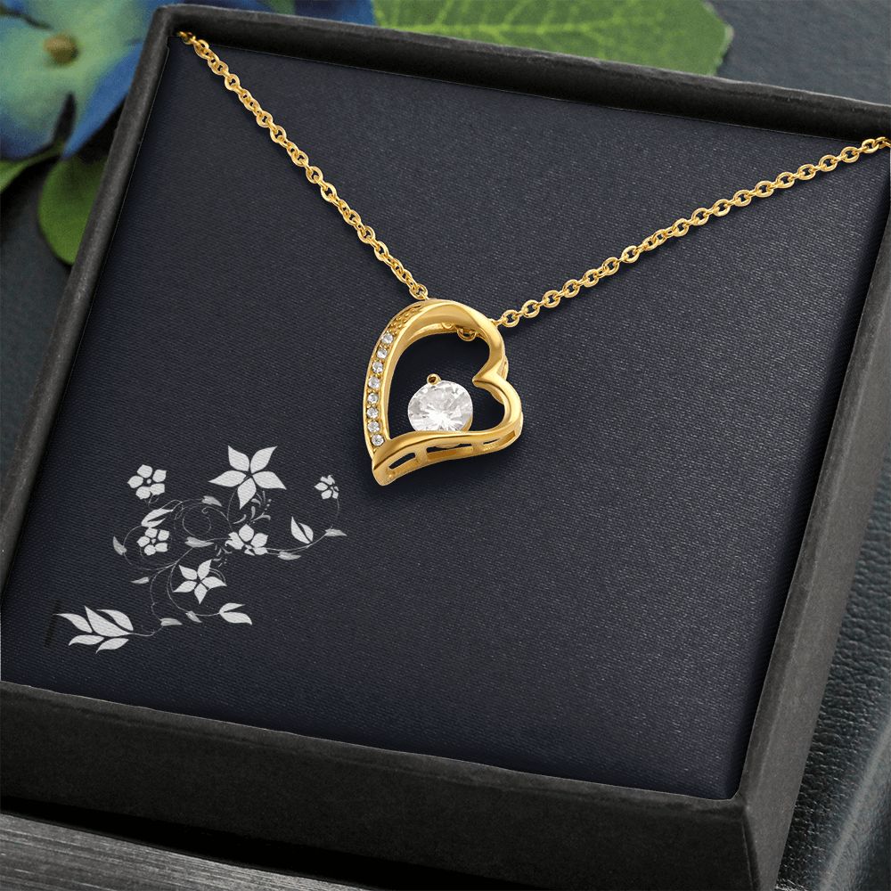 Forever Love Diamond Heart Pendant Necklace
