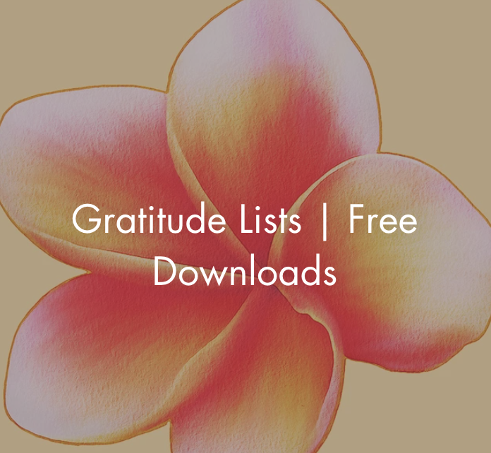 NEW! FREE Gratitude List Templates now available for download!