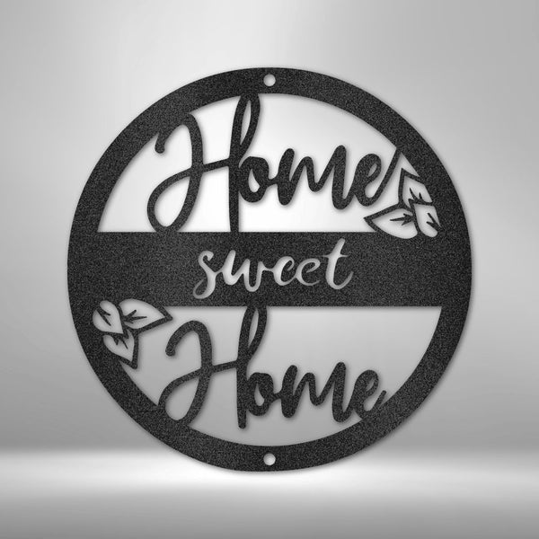 Home Sweet Home Metal Art Wall Hanging | Indoor or Outdoor